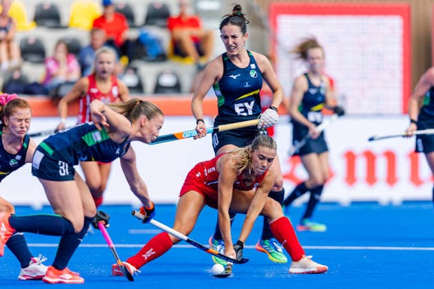 2026 Women s FIH Hockey World Cup, Belfius Hockey Arena, Wavre, Belgium 24 8 2026 Ireland vs United States Ashley Sessa Player of United States strikes the ball Ashley Sessa strikes the ball 24 8 2026  Copyright: xx RJ2_3451 20260824