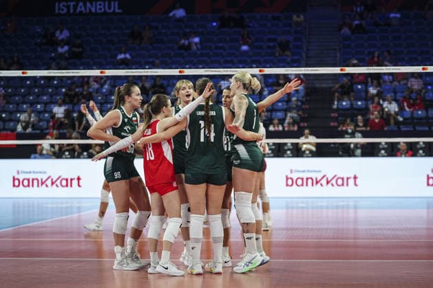 Poland v Latvia - CEV EuroVolley 2026 ISTANBUL, TURKIYE - AUGUST 24: Poland players celebrate after a play during the CEV EuroVolley 2026 Women Group A match between Poland and Latvia at Sinan Erdem Sports Hall, on August 24, 2026 in Istanbul, Turkiye. Agit Erdi Ulukaya Anadolu Istanbul Turkey. Editorial use only. Please get in touch for any other usage.  Copyright: x2026xAnadoluxAgitxErdixUlukayax