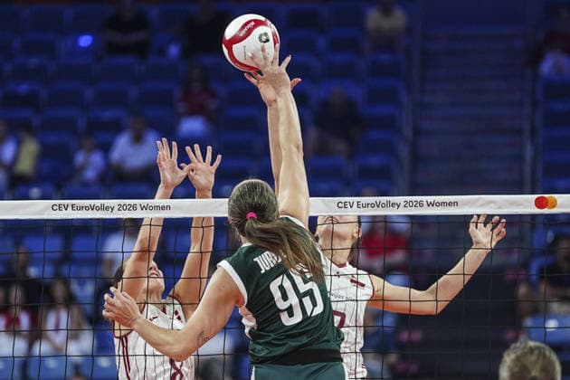 Poland v Latvia - CEV EuroVolley 2026 ISTANBUL, TURKIYE - AUGUST 24: Poland player Magdalena Jurczyk (95)in action during the CEV EuroVolley 2026 Women Group A match between Poland and Latvia at Sinan Erdem Sports Hall, on August 24, 2026 in Istanbul, Turkiye. Agit Erdi Ulukaya Anadolu Istanbul Turkey. Editorial use only. Please get in touch for any other usage.  Copyright: x2026xAnadoluxAgitxErdixUlukayax