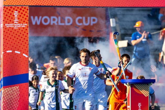 FIH Hockey World Cup: Netherlands v England AMSTELVEEN, NL - AUGUST 24: Zachary Wallace of England during the FIH Hockey World Cup match between Netherlands and England at Wagener Stadion on August 24, 2026 in Amstelveen, Netherlands. Amstelveen Wagener Stadion Netherlands Content not available for redistribution in The Netherlands directly or indirectly through any third parties. Copyright: xMarcelxvanxPlateringenx