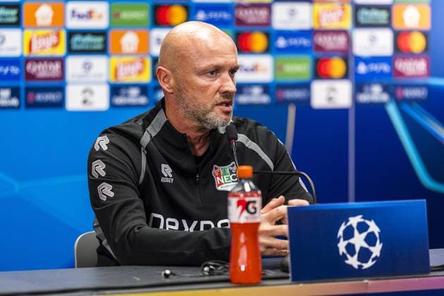 Football, Champions League qualifiers, NEC Nijmegen, press conference
