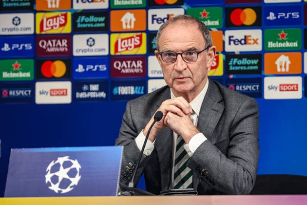 SOCCER - UEFA CL, LASK vs Celtic LINZ,AUSTRIA,24.AUG.26 - SOCCER - UEFA Champions League, play-off, Linzer ASK vs Celtic Glasgow, preview, press conference, PK, Pressekonferenz Celtic. Image shows head coach Martin O Neill (Celtic).  GEPAxpictures xManuelxBinder
