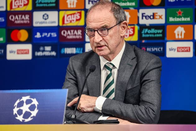 SOCCER - UEFA CL, LASK vs Celtic LINZ,AUSTRIA,24.AUG.26 - SOCCER - UEFA Champions League, play-off, Linzer ASK vs Celtic Glasgow, preview, press conference, PK, Pressekonferenz Celtic. Image shows head coach Martin O Neill (Celtic).  GEPAxpictures xManuelxBinder