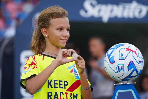 The official coin of the match during the Serie A soccer match between Bologna and Lazio at the Renato Dall™Ara Stadium in Bologna, north Italy - Monday, August 24, 2026 -  Copyright: xMassimoxPaolone LaPressex