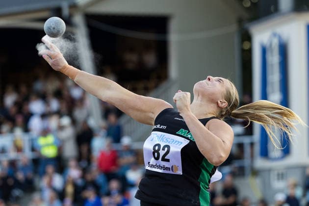 260824 Fanny Roos, Malmö AI tävlar i damernas kula under friidrottstävlingen i Folksam Grand Prix den 24 augusti 2026 i Göteborg. *** August 24, 2026: Fanny Roos of Malmö AI will compete in the women’s shot put at the Folksam Grand Prix track and field meet on August 24, 2026, in Gothenburg  Copyright: MICHAELxERICHSEN BB260824MI007