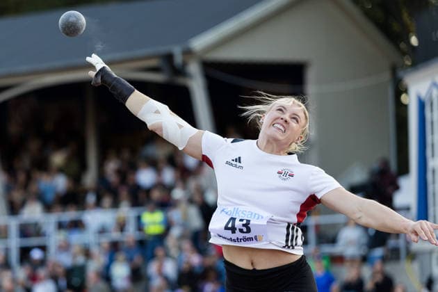 260824 Axelina Johansson, Hässelby SK tävlar i damernas kula under friidrottstävlingen i Folksam Grand Prix den 24 augusti 2026 i Göteborg. *** August 24, 2026: Axelina Johansson of Hässelby SK will compete in the women’s shot put at the Folksam Grand Prix track and field meet on August 24, 2026, in Gothenburg  Copyright: MICHAELxERICHSEN BB260824MI008