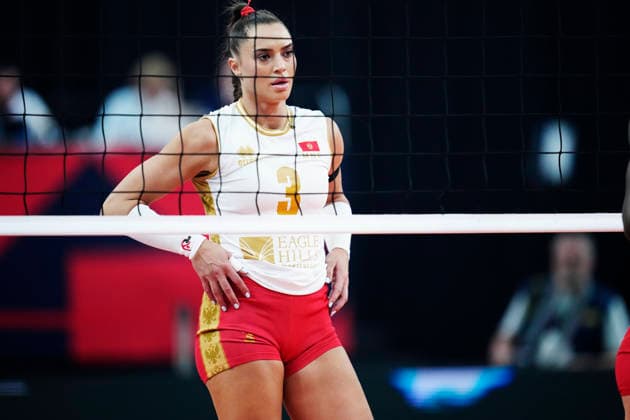 Montenegro s Nikoleta Perovic during the women s EuroVolley 2026 European Championship, EM, Europameisterschaft pool D match between Montenegro and France at Scandinavium arena in Gothenburg, Sweden, on Aug. 24, 2026. GÖTEBORG SWEDEN x9200x *** Nikoleta Perovic of Montenegro during the Women s EuroVolley 2026 European Championship Pool D match between Montenegro and France at the Scandinavium Arena in Gothenburg, Sweden, on Aug. 24, 2026 GOTHENBURG SWEDEN x9200x  Copyright: xBjörnxLarssonxRosvall TTx EUROPEAN VOLLEYBALL CHAMPIONSHIP MONTENEGRO - FRANCE