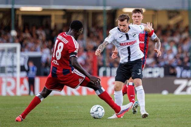 (L-R) Bakery Jatta (Hamburger SV, 18), Yari Otto (SC Verl, 17), Nicolai Remberg (Hamburger SV, 21) GER, SC Verl vs. Hamburger SV, Fussball, DFB-Pokal, 1. Runde, Spielzeit 2026 2027, 24.08.2026 DFL Regulations prohibit any use of photographers as image sequences and or quasi-video. GER, SC Verl vs. Hamburger SV, Fussball, DFB-Pokal, 1. Runde, Spielzeit 2026 2027, 24.08.2026 Verl *** L R Bakery Jatta, Hamburger SV, 18; Yari Otto, SC Verl, 17; Nicolai Remberg, Hamburger SV, 21 (GER); SC Verl vs. Hamburger SV, Soccer, DFB Cup, 1st Round, 2026–2027 Season, August 24, 2026 DFL regulations prohibit the use of photographs as image sequences and or quasi-video GER, SC Verl vs. Hamburger SV, Soccer, DFB Cup, Round 1, 2026–2027 season, August 24, 2026 Verl Copyright: xEibner-Pressefoto JanxRollingerx EP_JSK