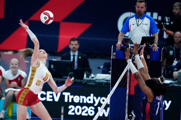 Montenegro s Simona Petranovic during the women s EuroVolley 2026 European Championship, EM, Europameisterschaft pool D match between Montenegro and France at Scandinavium arena in Gothenburg, Sweden, on Aug. 24, 2026. GÖTEBORG SWEDEN x9200x *** Montenegro s Simona Petranovic during the Women s EuroVolley 2026 European Championship Pool D match between Montenegro and France at the Scandinavium Arena in Gothenburg, Sweden, on Aug. 24, 2026 GOTHENBURG SWEDEN x9200x  Copyright: xBjörnxLarssonxRosvall TTx EUROPEAN VOLLEYBALL CHAMPIONSHIP MONTENEGRO - FRANCE