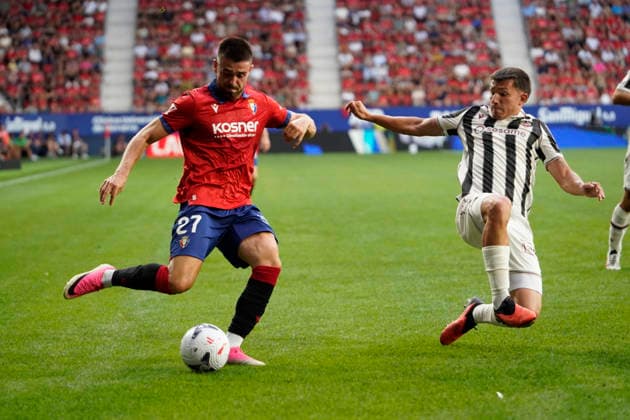 Inigo Arguibide seen during LaLiga EA Sports game between teams of Osasuna CA and Levante UD (Mickael Ducint Ball Raw Images) Pamplona Estadio El Sadar Spain Copyright: xMickaelxDucintx mickaelducint_RealSociedad_ValenciaCF223