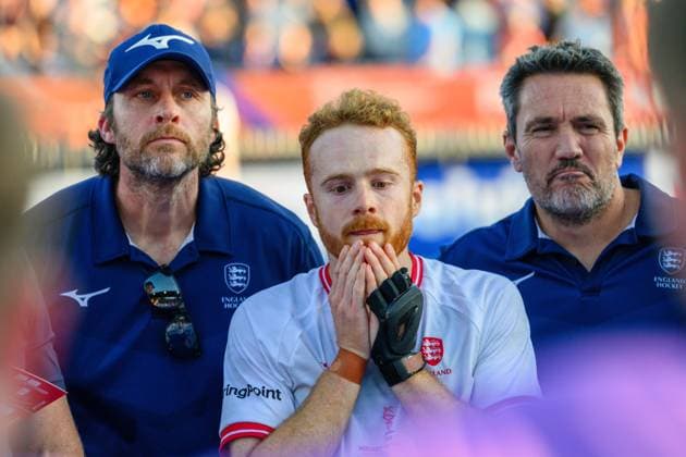 AMSTELVEEN, 24-08-2026, Wagener Stadion, FIH Hockey World Cup 2026 Men, 2026. Jack Waller after the game Netherlands - England (men). Netherlands - England (men)  x206024628x Copyright: