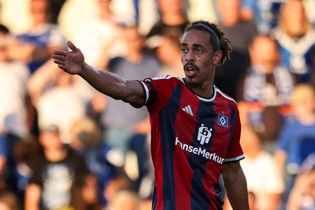 2026.08.24, xkwix, Fußball, DFB-Pokal, SC Verl - Hamburger SV, SPORTCLUB Arena, 1.Runde, Saison 2026 2027: Yussuf Poulsen (Hamburger SV 15) gestikulierend DFB regulations prohibit any use of photographs as image sequences and or quasi-video. Photo: xKamilxWilkowskixPressefotoKochx Nordrhein-Westfalen Deutschland *** August 24, 2026, xkwix, Soccer, DFB Cup, SC Verl vs. Hamburger SV, SPORTCLUB Arena, Round 1, 2026–2027 Season, Yussuf Poulsen, Hamburger SV, 15, gesturing. DFB regulations prohibit any use of photographs as image sequences and or quasi-video. Photo: xKamilxWilkowskixPressefotoKochx, North Rhine-Westphalia, Germany