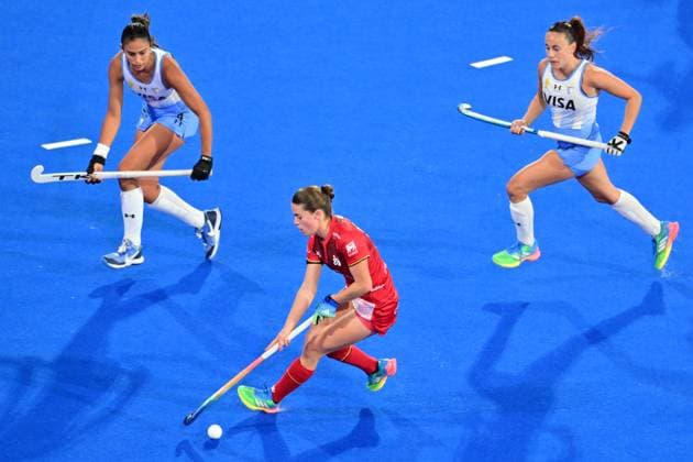 Field hockey, women’s, FIH World Cup, Belgium v Argentina