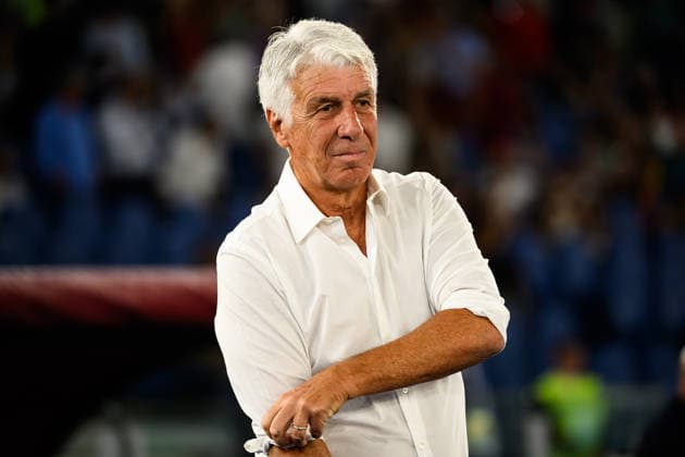 Gian Piero Gasperini, head coach of AS Roma, looks on during the Serie A 2026 2027 football match between AS Roma and ACF Fiorentina at Stadio Olimpico in Rome (Italy), August 24, 2026. andreaxstaccioli