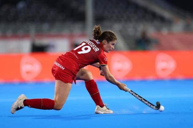 Belgium v Argentina - FIH Women s Hockey World Cup WAVRE, BELGIUM - AUGUST 24 : Helene Brasseur of Belgium in action pictured during the FIH Women s Hockey World Cup 2026 second phase group pool C match between Belgium and Argentina pictured on August 24, 2026 in Wavre, Belgium, 24-08-26 Wavre Belgium  Copyright: xXpix