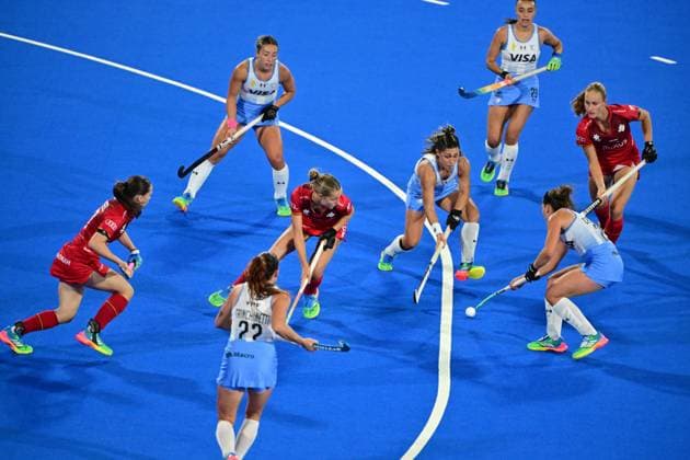 RECORD DATE NOT STATED Belgium s Louise Dewaet pictured during a Field hockey, Feldhockey game between Belgian national team, Nationalteam Red Panthers and Argentina, at the women s 2026 Hockey World Cup, on Monday 24 August 2026 in Wavre. The 2026 edition of the Hockey World Cup takes place in Belgium and The Netherlands from August 15 to August 30. DIRKxWAEM  x184196526x