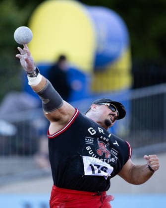 260824 Nick Ponzio, Italien, tävlar i herrarnas kula under friidrottstävlingen i Folksam Grand Prix den 24 augusti 2026 i Göteborg. *** August 24, 2026: Nick Ponzio of Italy competes in the men s shot put at the Folksam Grand Prix track and field meet on August 24, 2026, in Gothenburg  Copyright: MICHAELxERICHSEN BB260824MI034