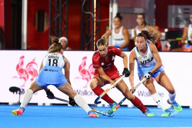 Belgium v Argentina - FIH Women s Hockey World Cup WAVRE, BELGIUM - AUGUST 24 : Louise Dewaet of Belgium in action pictured during the FIH Women s Hockey World Cup 2026 second phase group pool C match between Belgium and Argentina pictured on August 24, 2026 in Wavre, Belgium, 24-08-26 Wavre Belgium  Copyright: xXpix