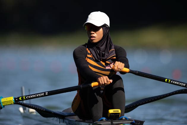 RECORD DATE NOT STATED 24th August 2026; Bosbaan, Amsterdam, Holland, Netherlands; 2026 World Rowing Championships, Day One; Heat Race; Malaysia Lightweight Womens Single Sculls (LW1x) with Binti Zakaria Nurzarinah AnthonyxBenoit