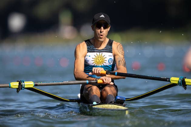 RECORD DATE NOT STATED 24th August 2026; Bosbaan, Amsterdam, Holland, Netherlands; 2026 World Rowing Championships, Day One; Heat Race; Paraguay Lightweight Mens Single Sculls (LM1x) with Matias Ramirez AnthonyxBenoit