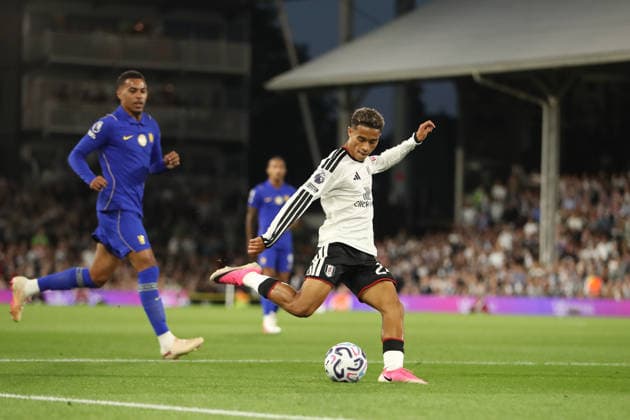 24th August 2026; Craven Cottage, Fulham, London, England; Premier League Football, Fulham versus Chelsea; Josh King of Fulham scores in the 23rd minute for 1-1 KatiexChan