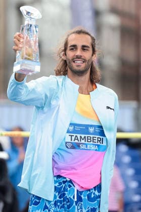 Wanda Diamond League - Silesia Kamila Skolimowska Memorial 2026 Gianmarco Tamberi during Wanda Diamond League - Silesia Kamila Skolimowska Memorial 2026 in Chorzow, Poland, on August 22, 2026 Chorzow Poland  Copyright: xFotoxOlimpikx originalFilename:jastrzebowski-wandadia260824_npNQH.jpg