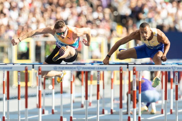 Wanda Diamond League - Silesia Kamila Skolimowska Memorial 2026 Jakub Szymanski, Jamal Britt during Wanda Diamond League - Silesia Kamila Skolimowska Memorial 2026 in Chorzow, Poland, on August 23, 2026 Chorzow Poland  Copyright: xFotoxOlimpikx originalFilename:jastrzebowski-wandadia260824_np9yf.jpg