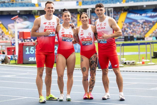 Wanda Diamond League - Silesia Kamila Skolimowska Memorial 2026 Lukasz Zak, Ewa Swoboda, Dominik Kopec during Wanda Diamond League - Silesia Kamila Skolimowska Memorial 2026 in Chorzow, Poland, on August 23, 2026 Chorzow Poland  Copyright: xFotoxOlimpikx originalFilename:jastrzebowski-wandadia260824_npJ7E.jpg