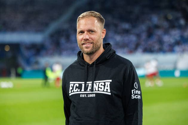 Coach Daniel Brinkmann, Rostock, GER; FC Hansa Rostock vs. VfB Stuttgart; Soccer; Men; DFB Cup; First Round; 2026–2027 Season; August 21, 2026; Rostock Ostseestadion, Mecklenburg-Western Pomerania, Germany