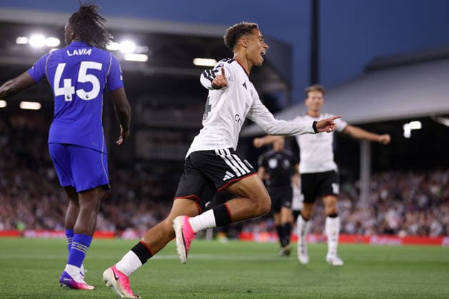 Fulham v Chelsea 24 August 2026, London - Premier League Football - Fulham v Chelsea - Josh King of Fulham celebrates scoring their 1st goal - Photo: Jacques Feeney Offside. London UK *** Fulham gegen Chelsea, 24. August 2026, London, Premier League, Fußball, Fulham gegen Chelsea: Josh King von Fulham jubelt nach dem ersten Tor. Foto: Jacques Feeney, Abseits, London, Großbritannien  Copyright: xJacquesxFeeneyx xOffsidexOffside