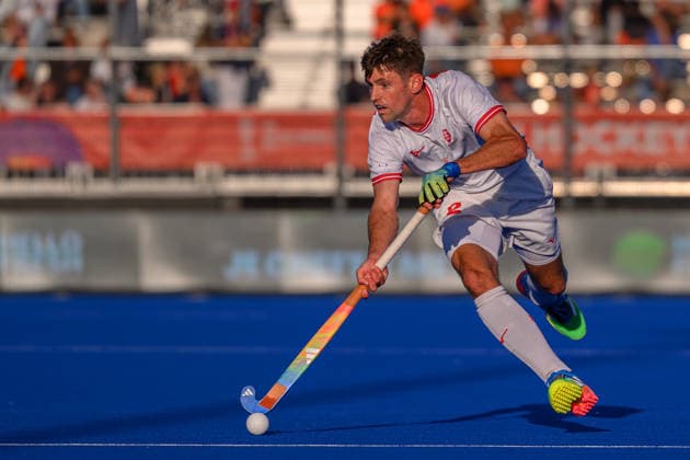Hockey World Cup Day Ten Nick Park of England breaks forward with the ball during the match against Netherlands in Pool E of the 2026 FIH Hockey World Cup at Wagener Stadium, Amstelveen 24 08 2026 UK Newspapers OUT Copyright: xGraemexWilcocksonx FIL-23822-0076