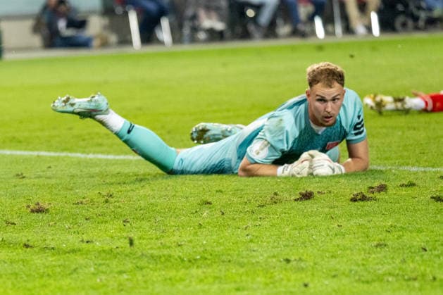 Deutschland: DFB Pokal, Saison 2026 2027, 24.08.2026, 1.Runde , Hallescher FC vs FC Schalke 04 , Leuna-Chemie-Stadion : Bendel, Luca (Hallescher FC, 32) *** Germany DFB Cup, 2026–2027 Season, August 24, 2026, 1st Round, Hallescher FC vs. FC Schalke 04, Leuna Chemie Stadium Bendel, Luca Hallescher FC, 32 Copyright: xMichellexLukax