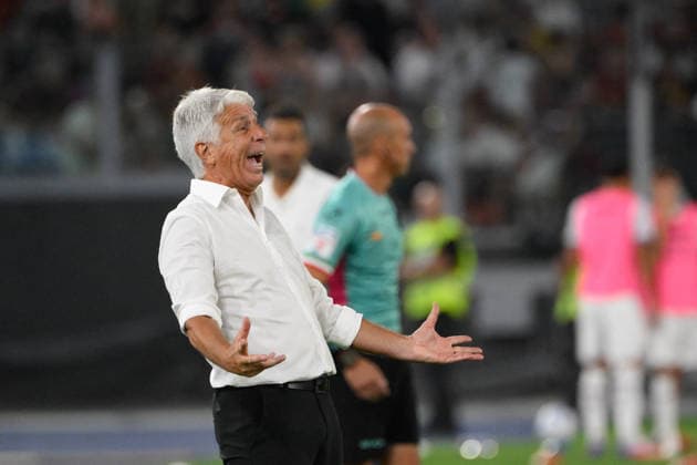 SOCCER - Serie A - AS Roma vs. ACF Fiorentina Photo by IPA ABACAPRESS.COM87772649 - Roma head coach Gian Piero Gasperini during the 2026–2027 Enilive Italian Serie A match between AS Roma and ACF Fiorentina at the Olympic Stadium in Rome on August 24, 2026. Rome Italy  Copyright: xIPAxSport ABACAx