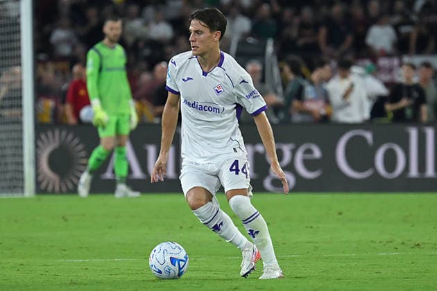 Soccer, Serie A match , Roma v Fiorentina Nicolo Fagioli of Fiorentina during the Serie A match between Roma v Fiorentina at Olympic stadium. Rome (Italy), August 24th, 2026 Imago-Images Emmefoto Copyright: xImago-Images Emmefotox
