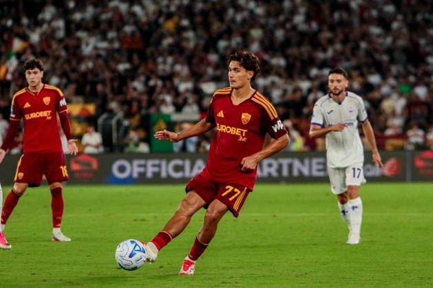 SOCCER - Serie A - AS Roma vs. ACF Fiorentina Photo by IPA ABACAPRESS.COM87773958 - Emanuele Lulli of AS Roma during the AS Roma vs. ACF Fiorentina Italian Serie A soccer match in Rome, Italy, on August 24, 2026 Rome Italy  Copyright: xIPAxSport ABACAx