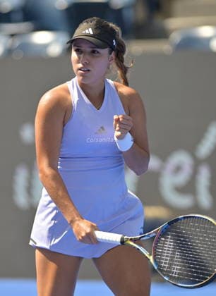 Monterrey Tennis Open Maria Camila Osorio of Colombia reacts against Ann Li of the USA during their round of 32 tennis match at the Monterrey Open tennis tournament in Monterrey, Mexico, 24 August 2026. MONTERREY Mexico  Copyright: xMIGUELxSIERRAx