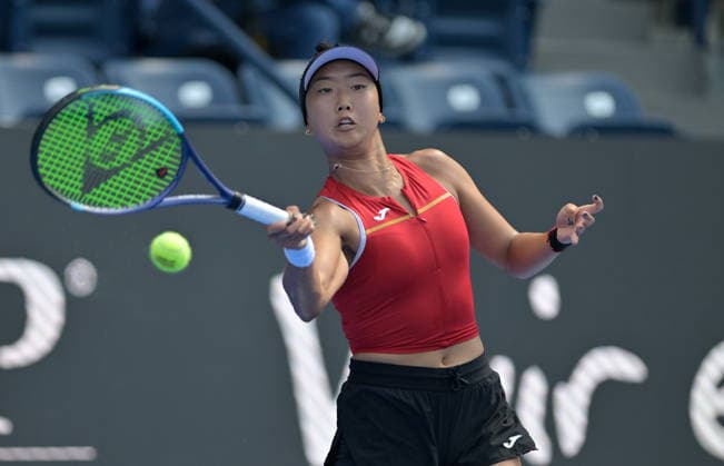 Monterrey Tennis Open Ann Li of the USA in action against Maria Camila Osorio of Colombia during their round of 32 tennis match at the Monterrey Open tennis tournament in Monterrey, Mexico, 24 August 2026. MONTERREY Mexico  Copyright: xMIGUELxSIERRAx