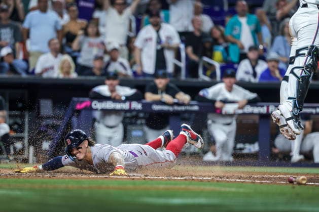 Baseball, MLB, Miami Marlins v Boston Red Sox