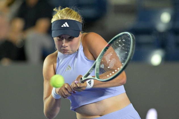 Monterrey Open tennis tournament Clara Tauson of Denmark in action against Renata Zarazua of Mexico during their round of 32 tennis match at the Monterrey Open tennis tournament in Monterrey, Mexico, 24 August 2026. Monterrey Mexico  Copyright: xMIGUELSIERRAx