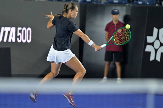 Monterrey Open tennis tournament Diane Parry of France in action against Donna Vekic of Croatia during their round of 32 tennis match at the Monterrey Open tennis tournament in Monterrey, Mexico, 24 August 2026. Monterrey Mexico  Copyright: xMIGUELxSIERRAx