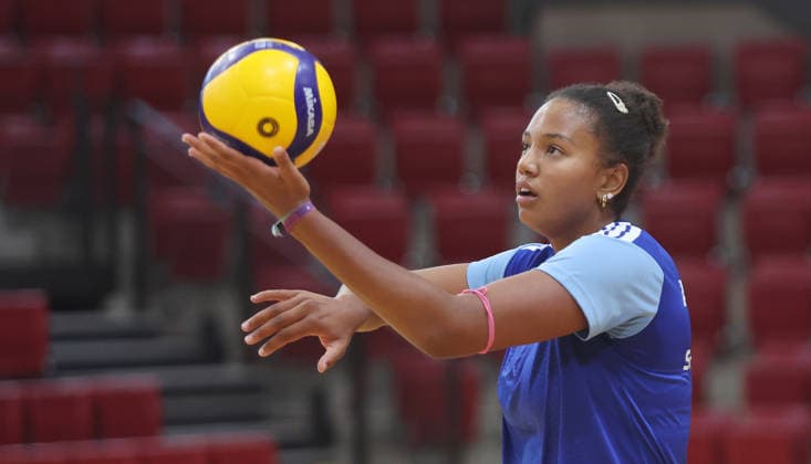 Stuttgart , DEKRA 1. Bundesliga Frauen Volleyball Trainingsauftakt Allianz MTV Stuttgart , Zoe Neboh *** Stuttgart, DEKRA 1 Bundesliga Women s Volleyball: Start of Training for Allianz MTV Stuttgart, Zoe Neboh