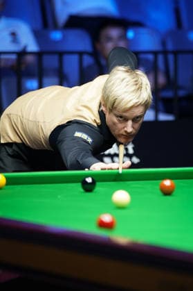 WUHAN, CHINA - AUGUST 25: Neil Robertson of Australia plays a shot in the third round match against Hossein Vafaei of Iran on day 3 of Wuhan Open 2026 at the Optics Valley Gymnasium of Huazhong University of Science and Technology on August 25, 2026 in Wuhan, Hubei Province of China.  Copyright: xTaixChengzhex 111662072244