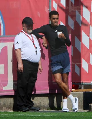 24.08.2026, FC Bayern Training, Fussball Muenchen, im Bild: Jamal Musiala (FC Bayern Muenchen) *** August 24, 2026, FC Bayern Training, Soccer, Munich, Pictured: Jamal Musiala, FC Bayern Munich