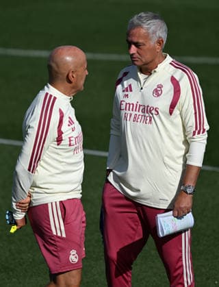 Real Madrid s training session MADRID, SPAIN - AUGUST 25: Head Coach Jose Mourinho of Real Madrid leads a training session at the club s Valdebebas training facilities ahead of their La Liga match against Real Sociedad, on August 25, 2026 in Madrid, Spain. Burak Akbulut Anadolu Madrid Spain. Editorial use only. Please get in touch for any other usage.  Copyright: x2026xAnadoluxBurakxAkbulutx