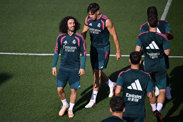 Real Madrid s training session MADRID, SPAIN - AUGUST 25: Marc Cucurella of Real Madrid takes part in a training session at the club s Valdebebas training facilities ahead of their La Liga match against Real Sociedad, on August 25, 2026 in Madrid, Spain. Burak Akbulut Anadolu Madrid Spain. Editorial use only. Please get in touch for any other usage.  Copyright: x2026xAnadoluxBurakxAkbulutx