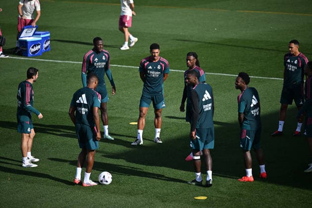 Real Madrid s training session MADRID, SPAIN - AUGUST 25: Real Madrid players take part in a training session at the club s Valdebebas training facilities ahead of their La Liga match against Real Sociedad, on August 25, 2026 in Madrid, Spain. Burak Akbulut Anadolu Madrid Spain. Editorial use only. Please get in touch for any other usage.  Copyright: x2026xAnadoluxBurakxAkbulutx