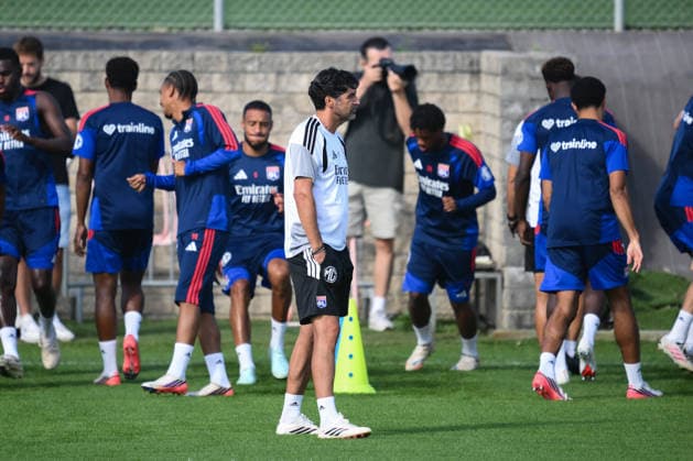 Football, Champions League play-offs, Olympique Lyon, training