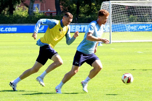 Football, 2nd Bundesliga, Hertha BSC, Training