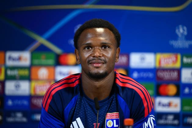 Ahead of Olympique Lyon-Fenerbahce match LYON, FRANCE - AUGUST 25: Olympique Lyon player Lois Openda speaks during a press conference, PK, Pressekonferenz at Olympique Lyon s training facilities in Lyon, France, on August 25, 2026, ahead of the UEFA Champions League play-off second-leg match against Fenerbahce. Olympique Lyon will host Fenerbahce tomorrow following a 1-1 draw in the first leg. Arif Hudaverdi Yaman Anadolu Lyon France. Editorial use only. Please get in touch for any other usage.  Copyright: x2026xAnadoluxArifxHudaverdixYamanx