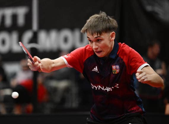 MenÂ s Singles, group 7 of Table tennis, Tischtennis during the WTT Feeder Olomouc, Czech Republic, August 25, 2026. Pictured Jindrich Moravek of Czech Republic. (CTKxPhoto LudekxPerina) CTKPhotoP2026082503464  CTKPhotoP2026082503464